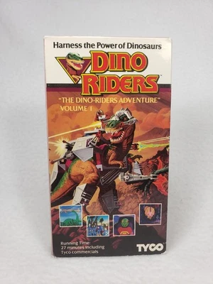 Dino Riders VHS The Dino-Riders  Adventure Volume 1 Tyco 1987 Tested And Working - Image 1 of 4