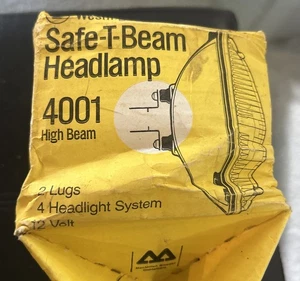 NOS Westinghouse Type 4001 High Beam Safe-T-Beam Headlamp Headlight Bulb 4001 - Picture 1 of 4