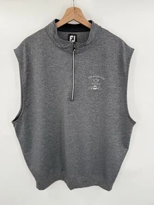 FootJoy Vest Mens 2XL Heather Gray 1/4 Zip Polyester Stretch The Ryder Cup - Picture 1 of 7
