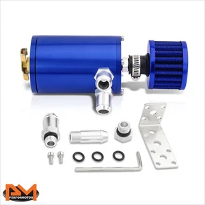 TANQUE/LATA DE RESPIRACIÓN DE CAPTURA DE MOTOR DE ALUMINIO CON FILTRO DE AIRE 4.1""X2.4"" AZUL - Imagen 1 de 6