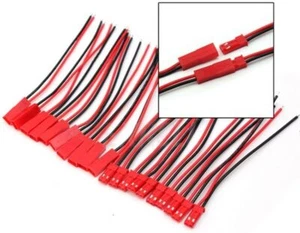 10 paia 100 mm JST RC BEC cavo presa e spina LIPO 15 cm 2 pin JST 106 - Foto 1 di 7