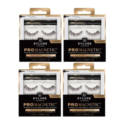 4x Eylure London Pro Magnetic Eyeliner & Lash System False Lashes 2.5mL Faux Min - image 1 of 4