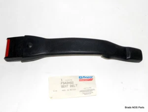 NOS MoPar 1989-90 Plymouth Dodge RIGHT FRONT CHARCOAL SEATBELT F542HS8 - Picture 1 of 6