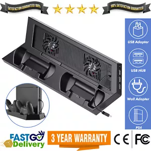 For PS4 Vertical Stand Cooling Fan Controller Charging Station for PlayStation 4 - Picture 1 of 13