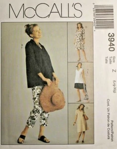 McCall's 3940 Misses Maternity Dress Top Pants Shorts Sewing Pattern 16-18-20-22 - Picture 1 of 2
