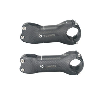 TOSEEK 3K Carbon Fiber Stem 6°/17° Mountain Road Bike Stems 31.8*70-130mm Matte - Image 1 of 4