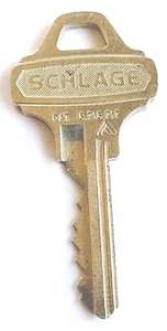 Vintage Key Schlage Appx 2.5" Door Security Replacement Locks - Picture 1 of 3