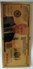 Трамп $1,000 Билл сувенир 24k с покрытием
