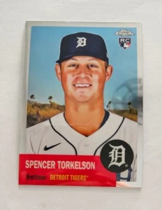 2022 Topps Chrome Platinum Anniversary #457 Spencer Torkelson RC Detroit Tigers  - Foto 1 di 3