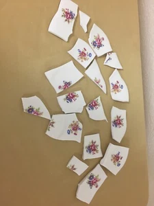 Beautiful china mosaic pieces-Flat ground shipping $10.00 - Picture 1 of 4
