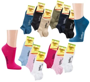 3 Paar Sneaker Bambus Viskose Socken Sneakersocken schwarz bis Gr.54 Übergröße - Bild 1 von 65