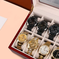 3-12 Slots Watches Storage Box Jewellery Display Collection Organizer UK STOCK