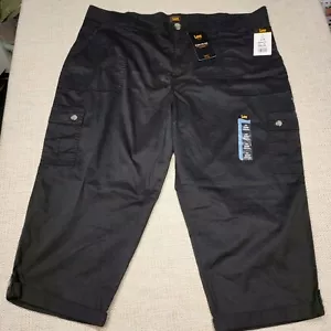 Plus Size Lee Flex-To-Go Women's 22W Capri Pants With Mid Rise Black NWT - Picture 1 of 13