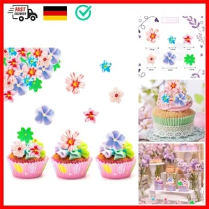 Tortendeko Blumen Essbar,32 Stück Essbare Blumen für Torte,Esspapier Tortende... - Bild 1 von 10