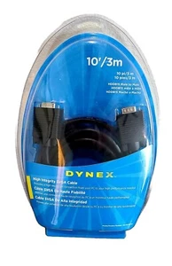 10 Foot Dynex VGA Male to Male Computer Monitor Cable DX-HSVGA10 - Picture 1 of 2