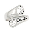 Pet Memorial Personalized Sympathy Gift Remembrance Gift Dog Paw Dog Lover Ring