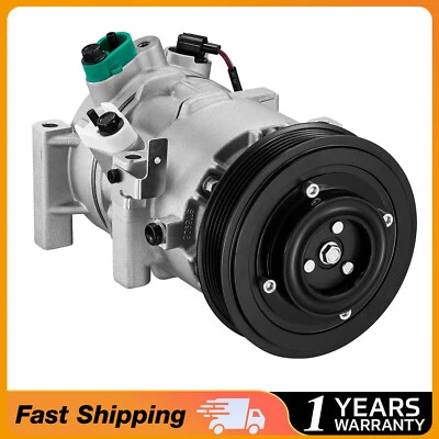 A/C Air Compressor with Clutch For 2012 2013 14-2017 Hyundai Accent Kia Rio 1.6L - Image 1 of 4