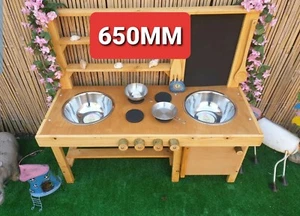 Cocina de barro dividido con horno y pizarra - Imagen 1 de 6