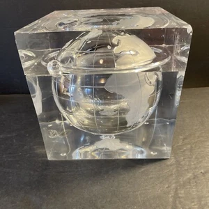 Acryl Grainware World Globe Moon Eiskübel 7" gebraucht guter Zustand - Bild 1 von 22