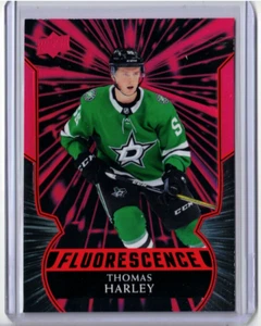 🔥 THOMAS HARLEY 20/21 Upper Deck UD Fluorescence Rookie #F-14 Dallas Stars 🔥 - Picture 1 of 2