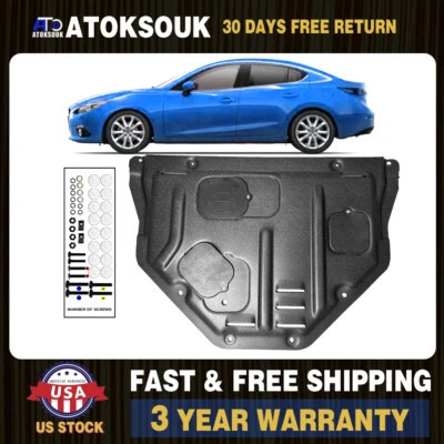 Protector contra salpicaduras del motor delantero para Mazda3 2015-2017 Foto 1 de 4