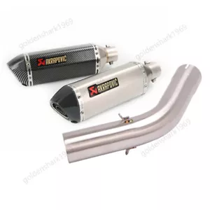 For Kawasaki Versys 1000 2019-2024 Exhaust System Mid Link Pipe 51mm Muffler Tip - Picture 1 of 12