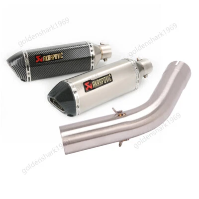 For Kawasaki Versys 1000 2019-2024 Exhaust System Mid Link Pipe 51mm Muffler Tip - Image 1 of 4