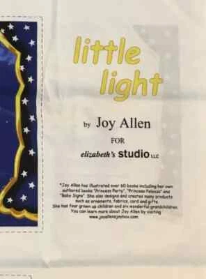 "Little Light" Soft Cloth Book Fabric Panels by Joy Allen - RARE - OOP - Image 1 of 4