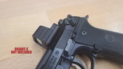 TANNER MACHINED PRODUCTS OSIGHT S SE RED DOT SIGHT MOUNT PLATE FOR BERETTA 92X RDO, MADE IN USA