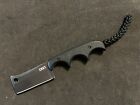 CRKT Minimalist Fixed Blade Neck Knife G10 Scales Black Cleaver Blade 2383 K