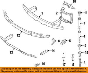 Componentes del parachoques delantero BMW OEM 21-25 M3, M4 - soporte inferior 51118071602 - Imagen 1 de 1