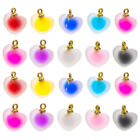 20 Pcs Jewelry Making Pendant Bracelet Charms Heart Earrings