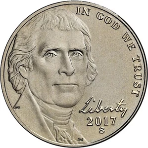 2017 S Enhanced Uncirculated Jefferson Nickel 5C 225th Anniversary - Picture 1 of 4