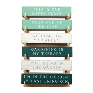 Set of 36 Gardening Block Signs on Display - Picture 1 of 1