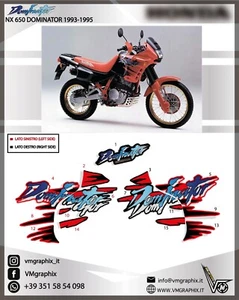 Adesivi NX 650 DOMINATOR 1993 - 1995 NX650 grafiche/stickers graphic - Picture 1 of 1