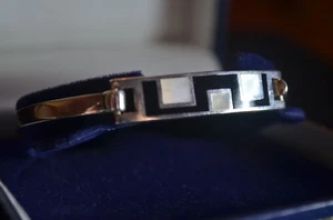 BNIB Brad New Sterling silver & mother of pearl bangle bracelet - Picture 1 of 6