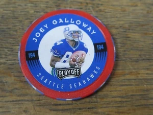 1997 Playoff Chip Shot # 194 Joey Galloway -- Seattle Seahawks Plastic Chip NFL - Picture 1 of 2