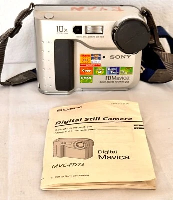 Sony Mavica MVC-FD75  Digital Still Camera & Sony Battery & Charger V615/V615A - Image 1 of 4