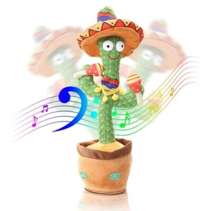 Dancing Cactus Repeat Talk Sing Glow Interactive Plush Toy for Kids | USB | USA - Picture 1 of 10