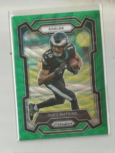 2023 Panini Prizm QUEZ WATKINS Green Wave Prizm - Picture 1 of 1