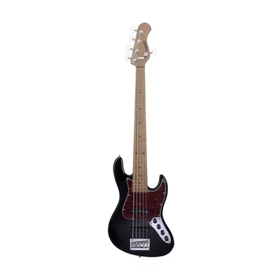 Sadowsky MetroExpress 21-fret Vintage JJ 5-String Bass Guitar, Maple FB, Black H - Image 1 of 4