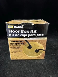 RACO 6239BP Floor Box Kit - Brass Finish - Picture 1 of 7
