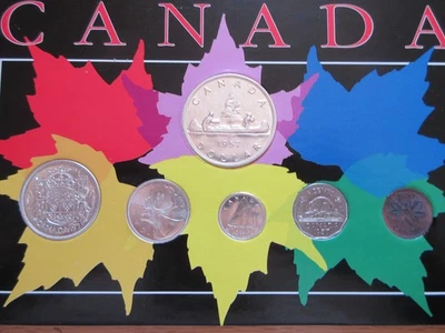 1957 Canada Silver PL YEAR Set. Six COINS RJ - Image 1 of 4