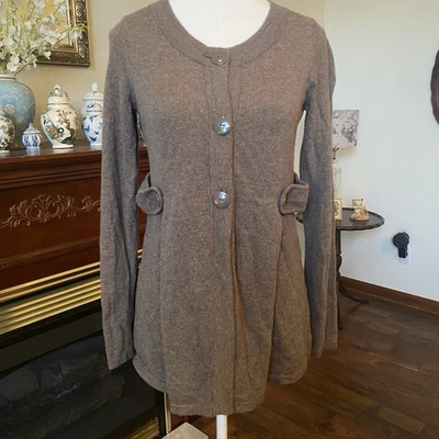 Cárdigan Banana Republic Lujo Mezcla Cachemira M Lana Cachemira Abrigo Taupe  Foto 1 de 4