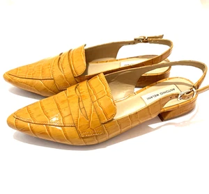 Antonio Melani Shoes Women's 9M Slingback Crocodile Embossed Leather Loafer - Picture 1 of 8