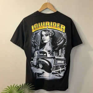Vintage Authentic LOWRIDER Sitting Low Cholo Latino Truck T-Shirt - Size M - Picture 1 of 3