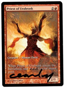 Priest of Urabrask Game Day Promociones firmadas por el artista Clint Cearley! - Imagen 1 de 2