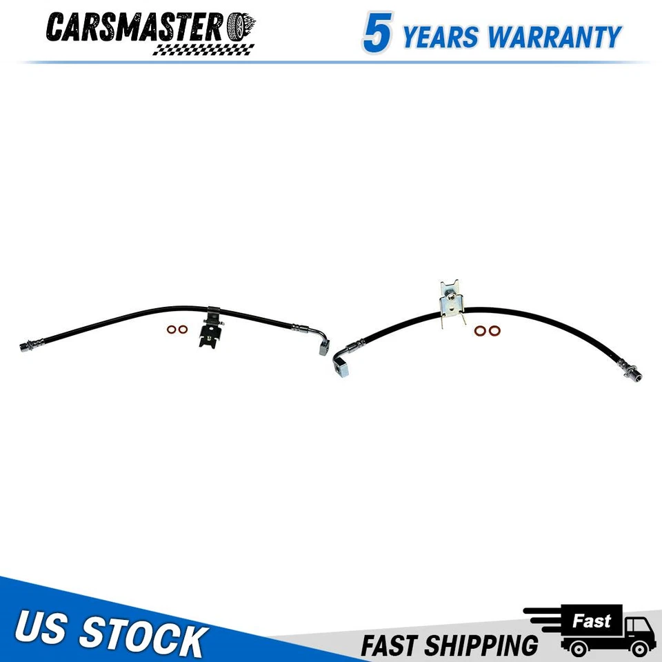 2X Manguera de línea de freno delantero primera parada para Dodge Challenger 2009 2010 Foto 1 de 1