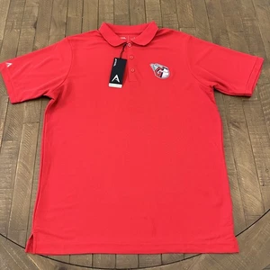 NWT Antigua Cleveland Guardians Legacy Pique Red Polo Size Men's Large - Picture 1 of 5