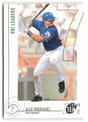 2002 Topps Ten #48 Alex Rodriguez Texas Rangers - Image 1 of 2